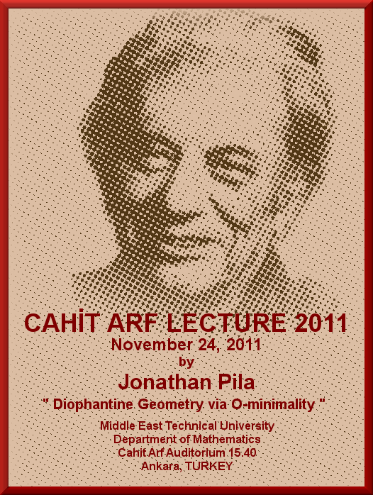 Cahit Arf Lecture 2011